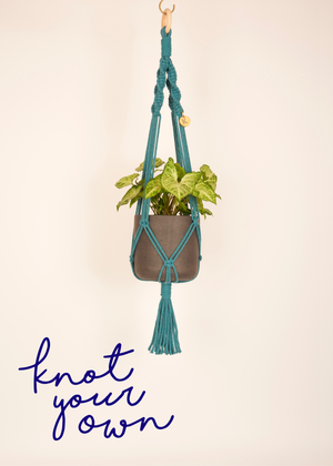 Enamel Blue Make Your Own Plant Hanger Kit