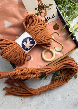 Terracotta Make Your Own Macramé Plant Hanger kit